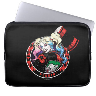 Batman Harley Quinn Winking mit Mallet Laptopschutzhülle
