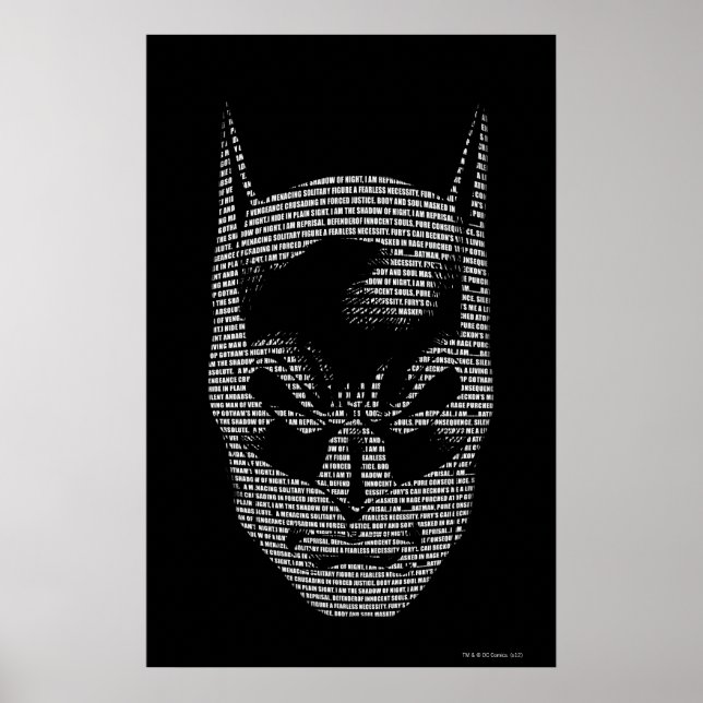 Batman Head Mantra Poster (Vorne)