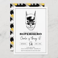 Batman Head Super Hero Boys Birthday