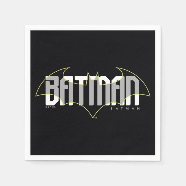 Batman Hi-Tech Name Grafik Serviette (Vorderseite)