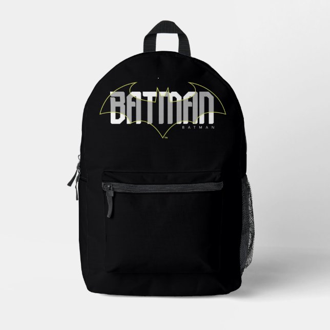 Batman Hi-Tech Name Graphic Bedruckter Rucksack (Vorderseite)