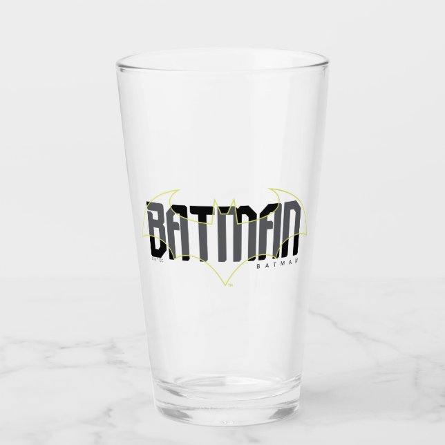 Batman Hi-Tech Name Graphic Glas (Vorderseite)