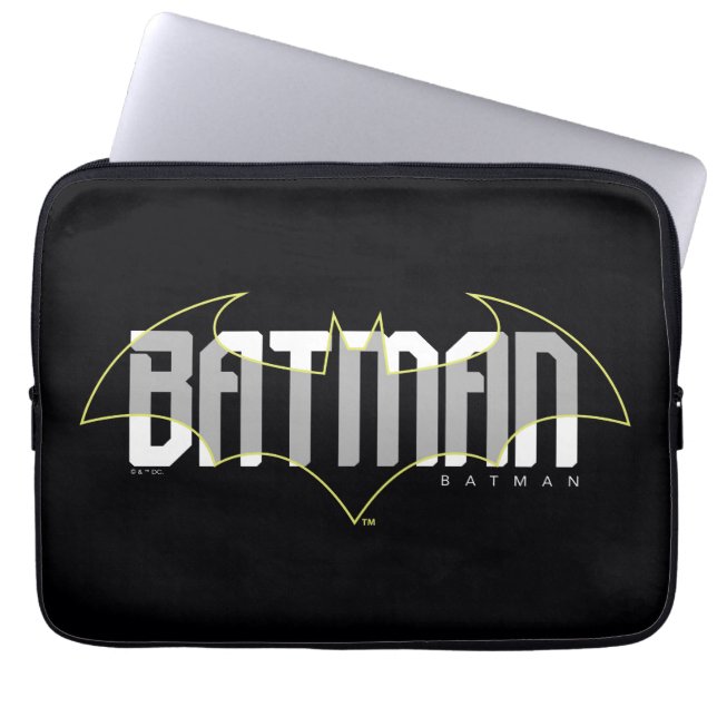 Batman Hi-Tech Name Graphic Laptopschutzhülle (Vorderseite)