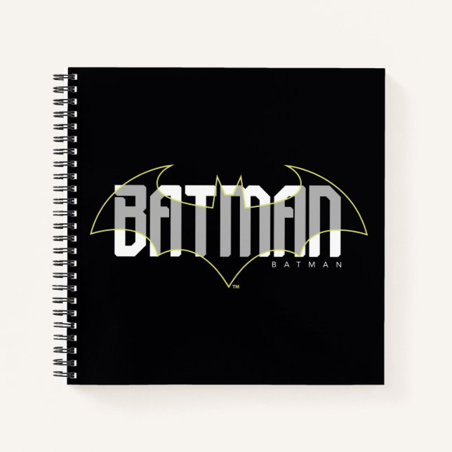 Batman Hi-Tech Name Graphic Notizbuch (Vorderseite)