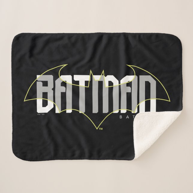 Batman Hi-Tech Name Graphic Sherpadecke (Vorderseite (Horizontal))