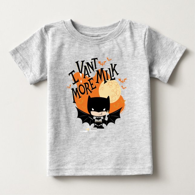 Batman | Ich will mehr Milch Baby T-shirt (Vorderseite)