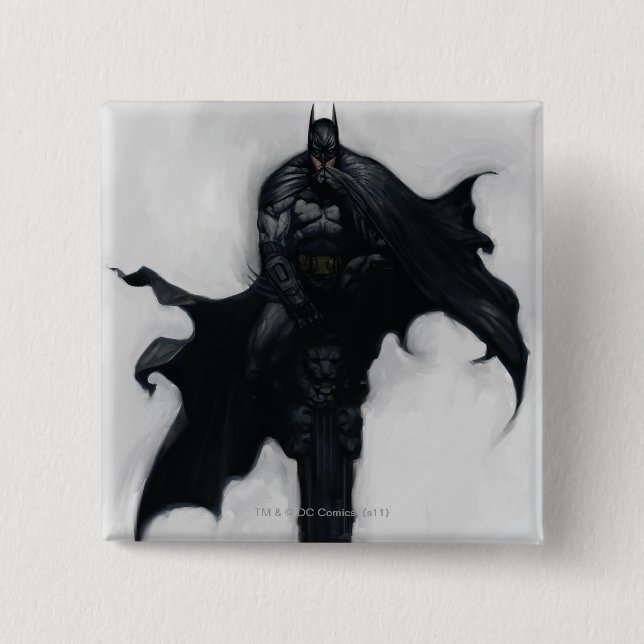 Batman Illustration Button