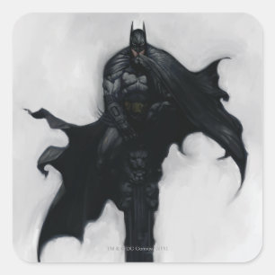 Batman Illustration Quadratischer Aufkleber