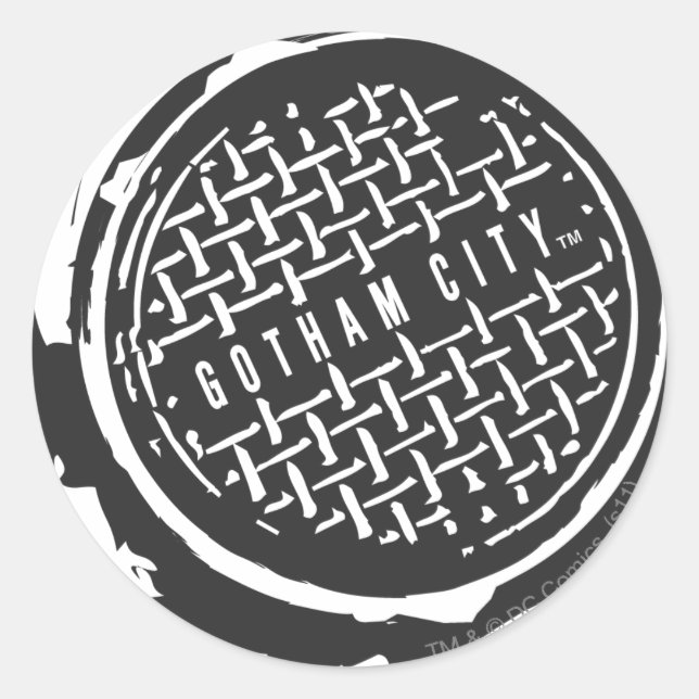 Batman Image 33 Runder Aufkleber (Vorderseite)