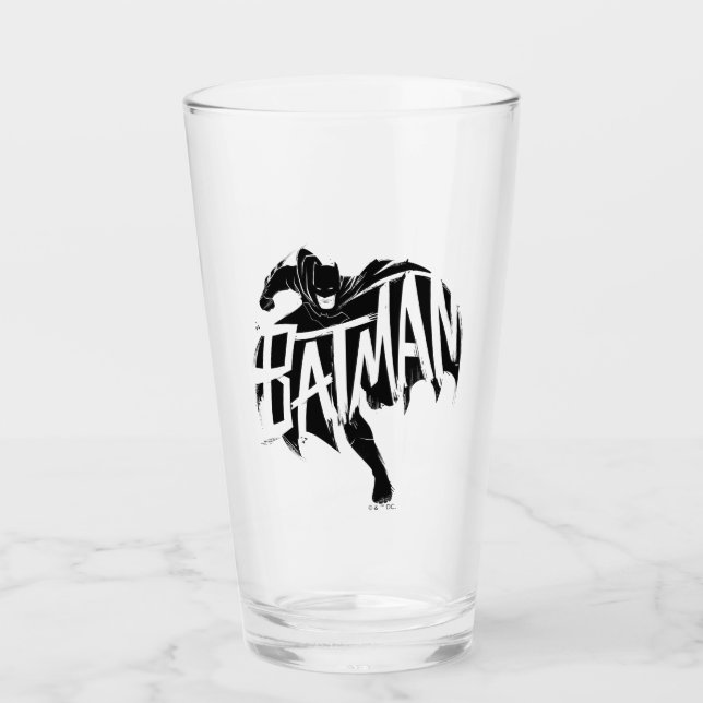 Batman Ink Brush Name Glas (Vorderseite)