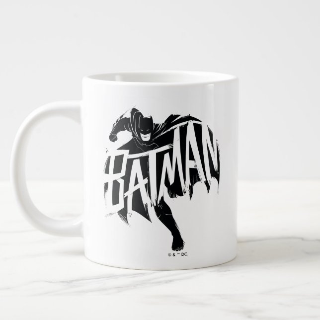 Batman Ink Brush Name Jumbo-Tasse (Links)