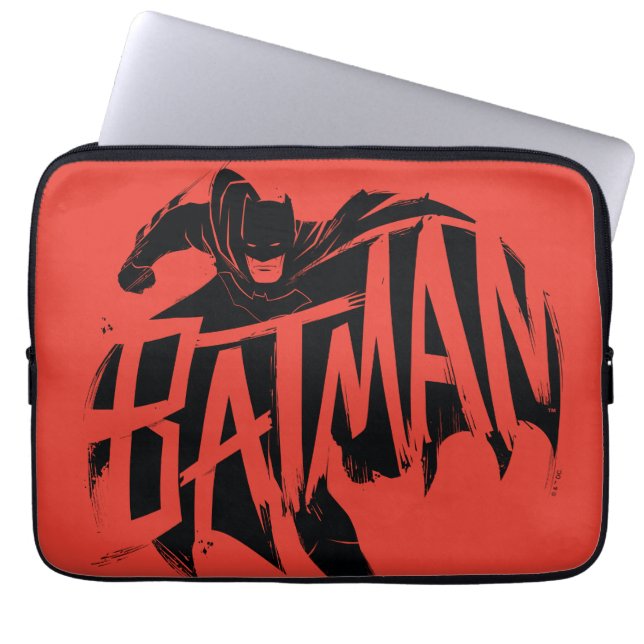 Batman Ink Brush Name Laptopschutzhülle (Vorderseite)