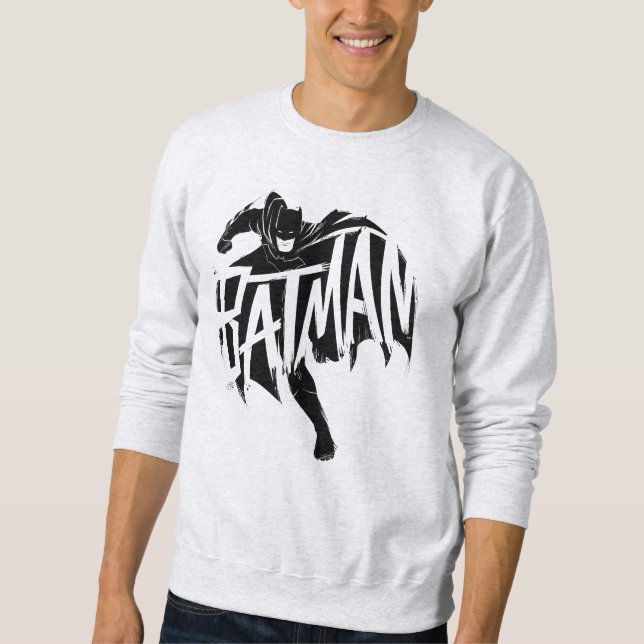 Batman Ink Brush Name Sweatshirt (Vorderseite)
