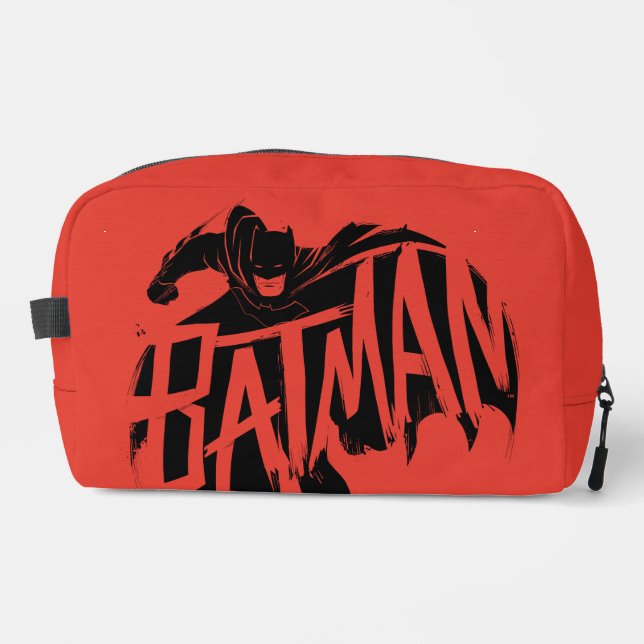 Batman Ink Brush Name Waschbeutel (Vorderseite)