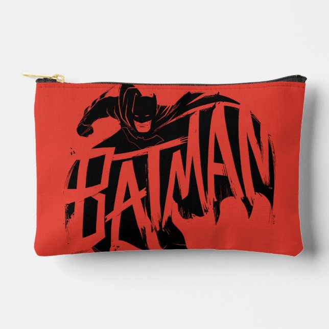 Batman Ink Brush Name Zubehörtasche (Vorderseite)