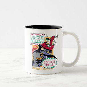 Batman   Jingle Bells, ich rieche nicht! Zweifarbige Tasse