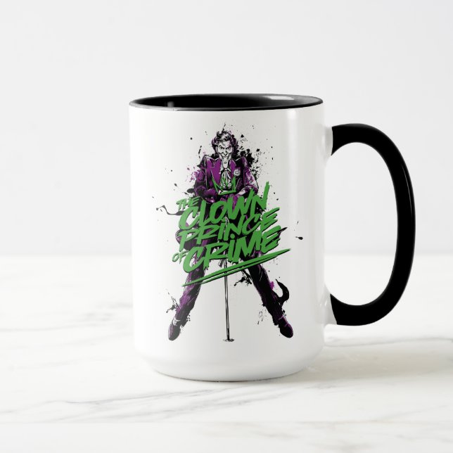 Batman | Joker Clown Prince of Crime Ink Art Tasse (Rechts)