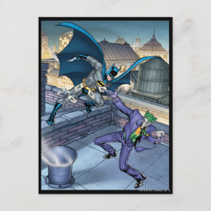 Batman & Joker - Schlacht Postkarte