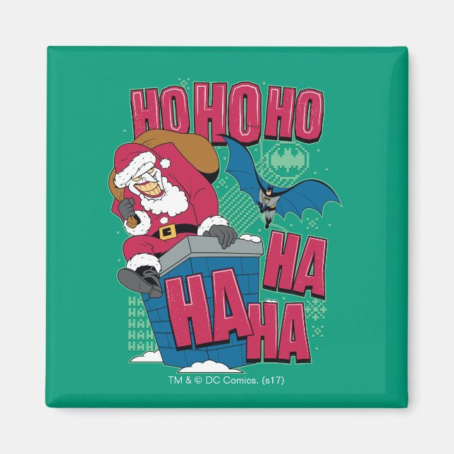 Batman | Joker Weihnachtsmann Klettersteig Kletter Magnet (Vorne)