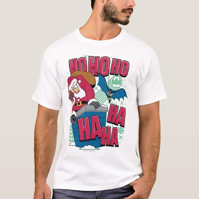 Batman | Joker Weihnachtsmann Klettersteig Kletter T-Shirt (Vorderseite)