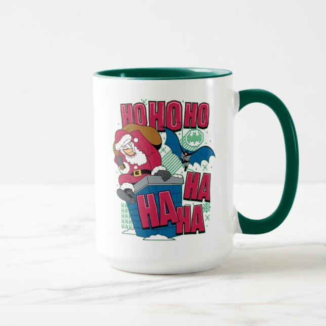 Batman | Joker Weihnachtsmann Klettersteig Kletter Tasse (Rechts)
