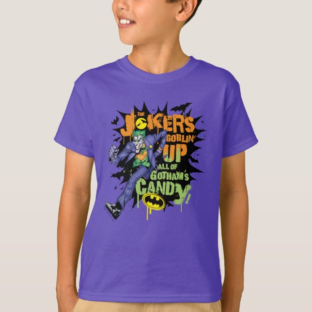 Batman | Jokers Goblin' Up Gotham's Candy T-Shirt (Vorderseite)