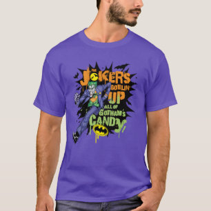 Batman   Jokers Goblin' Up Gotham's Candy T-Shirt