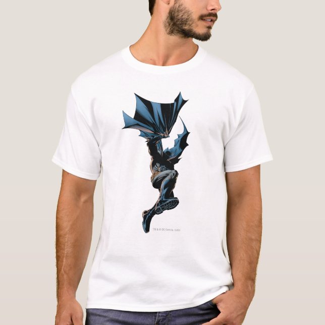 Batman Jumping Down Action Shot T-Shirt (Vorderseite)
