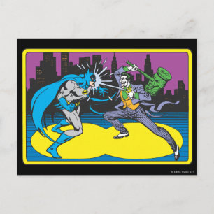 Batman kämpft gegen Joker Postkarte