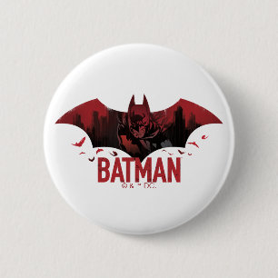 Batman Karmesin-Gotham-Ikone Button