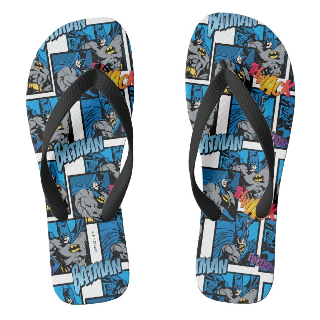 Batman Knight FX - 30A Thwack/Fwooshh Muster Flip Flops (Fußbett)