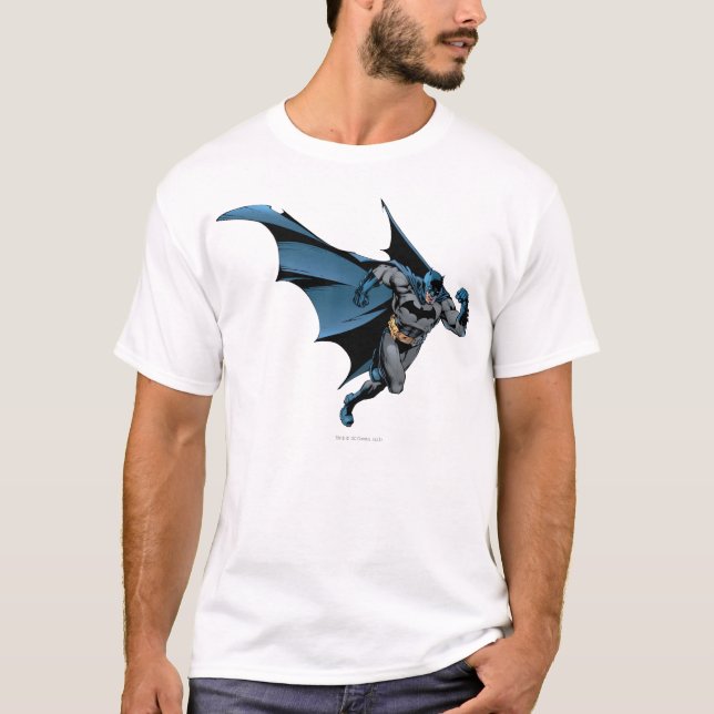 Batman läuft mit Gusto T-Shirt (Vorderseite)