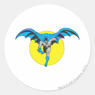 Batman läuft vorwärts runder aufkleber
