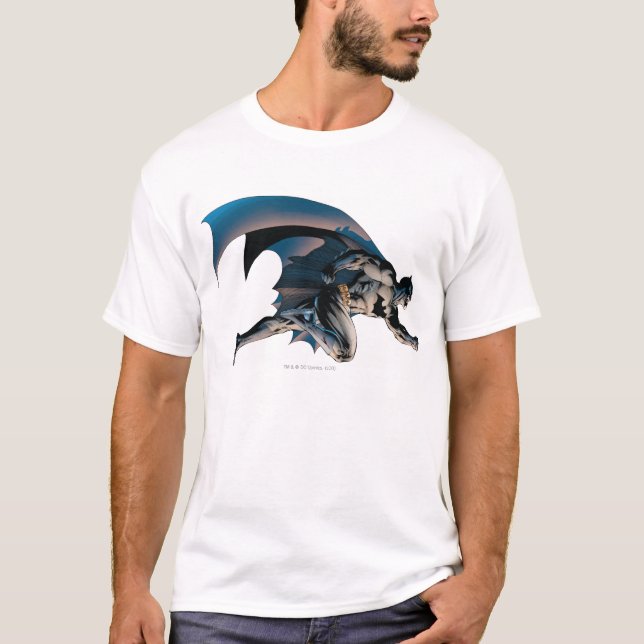 Batman Leaping Side View T-Shirt (Vorderseite)
