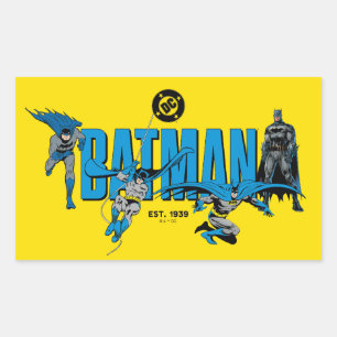 Batman-Legenden für immer Grafik Rechteckiger Aufkleber