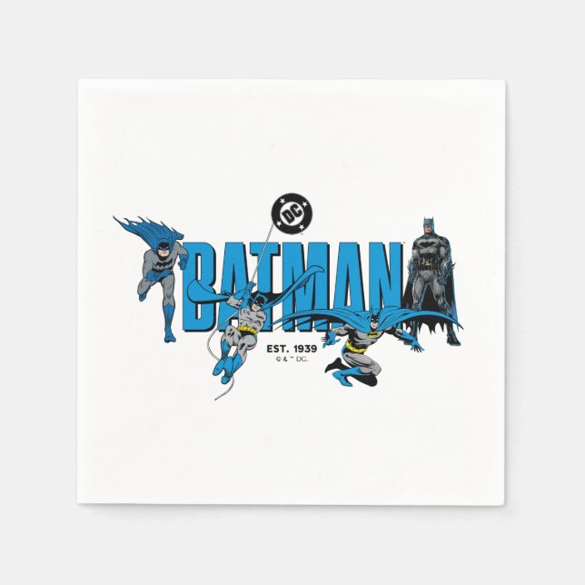 Batman-Legenden für immer Grafik Serviette (Vorderseite)