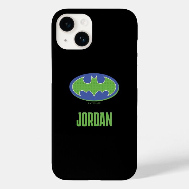 Batman | Lila und grünes Symbol Case-Mate iPhone Hülle (Rückseite)