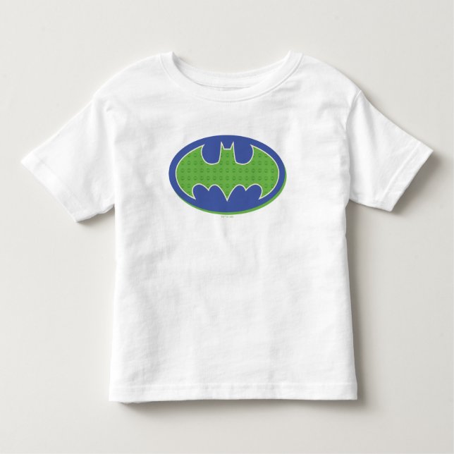 Batman | Lila und grünes Symbol Kleinkind T-shirt (Vorderseite)