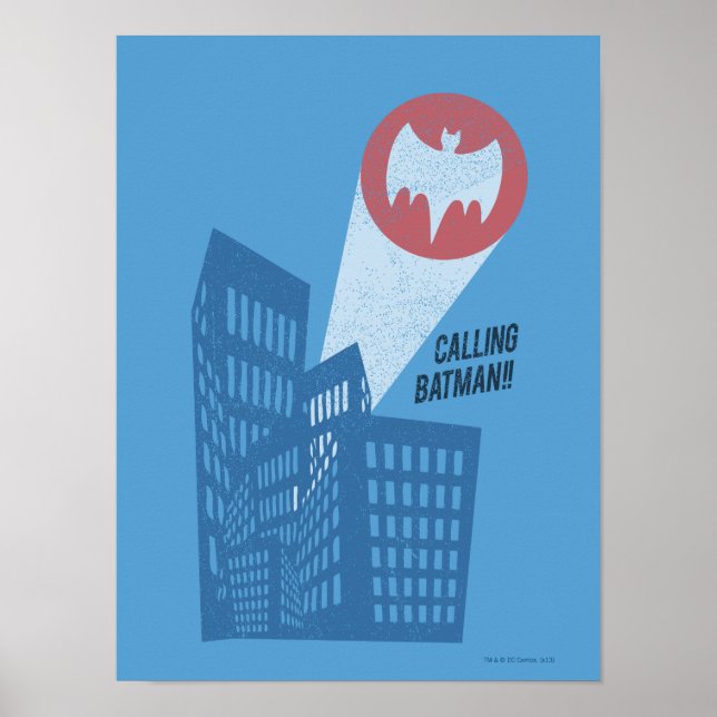 Batman-Logo-Grafik aufrufend Poster (Vorne)