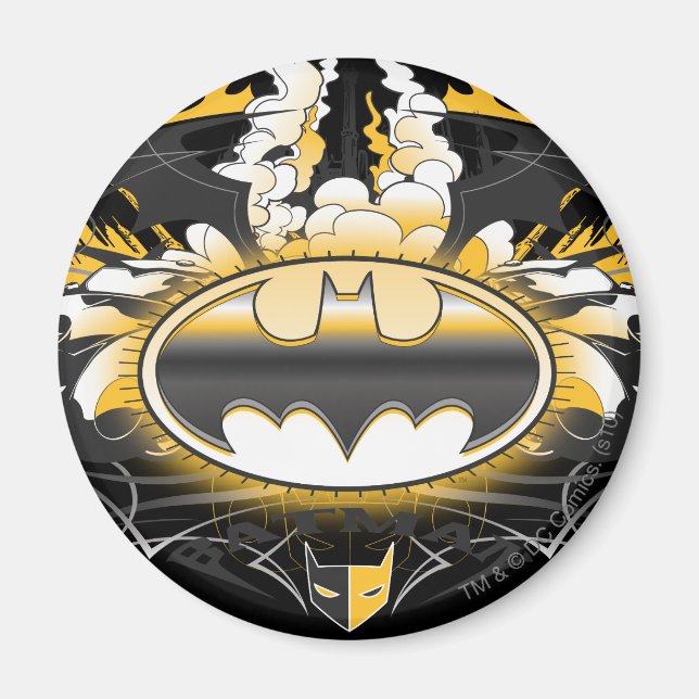 Batman-Logo mit Autos Magnet (Vorne)