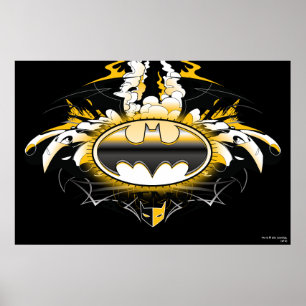 Batman-Logo mit Autos Poster