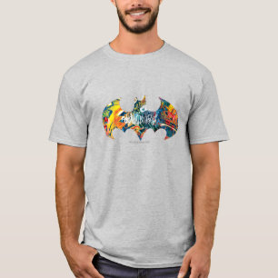 Batman Logo Neon/80er Graffiti T-Shirt