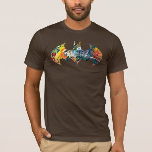 Batman Logo Neon/80er Graffiti T-Shirt