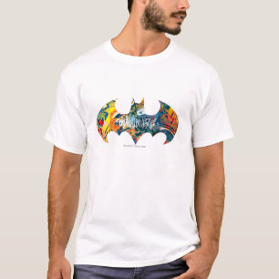 Batman Logo Neon/80er Graffiti T-Shirt