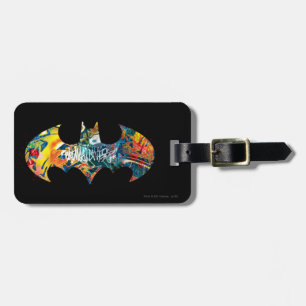 Batman Logo Neon 80's Graffiti Gepäckanhänger