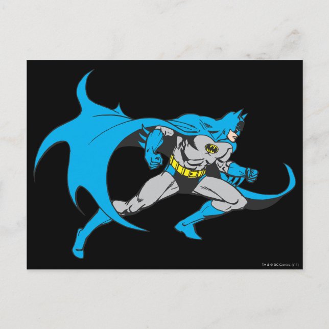 Batman Lunges Postkarte (Vorderseite)