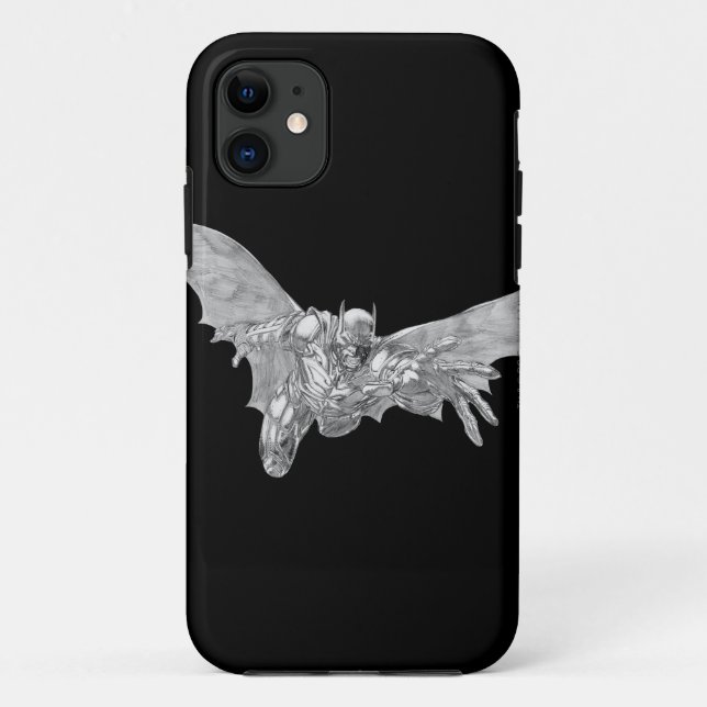 Batman Lunging Forward Zeichnend 2 Case-Mate iPhone Hülle (Rückseite)