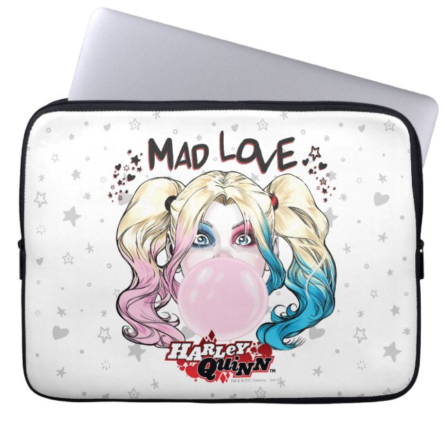 Batman | Mad Liebe Harley Quinn Kaububble Gum Laptopschutzhülle (Vorderseite)