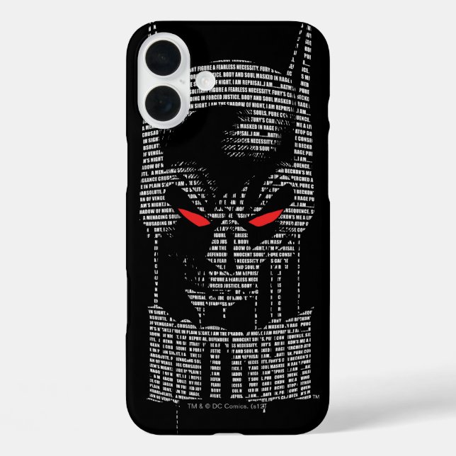 Batman mit Mantra Case-Mate iPhone Hülle (Rückseite)