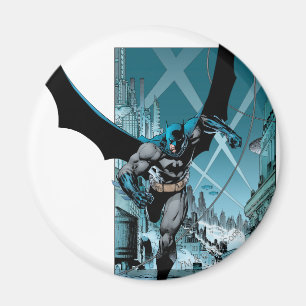 Batman mit Stadthintergrund Magnet